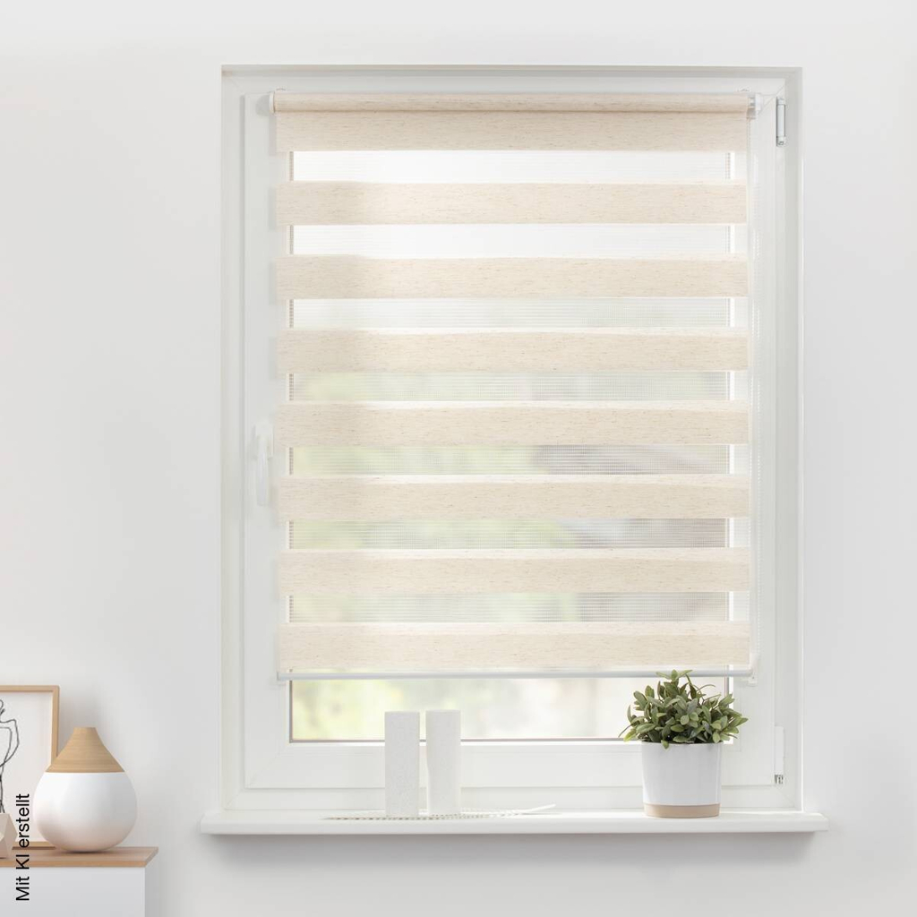 LICHTBLICK Doppelrollo Duo natur B/L: ca. 50x150 cm