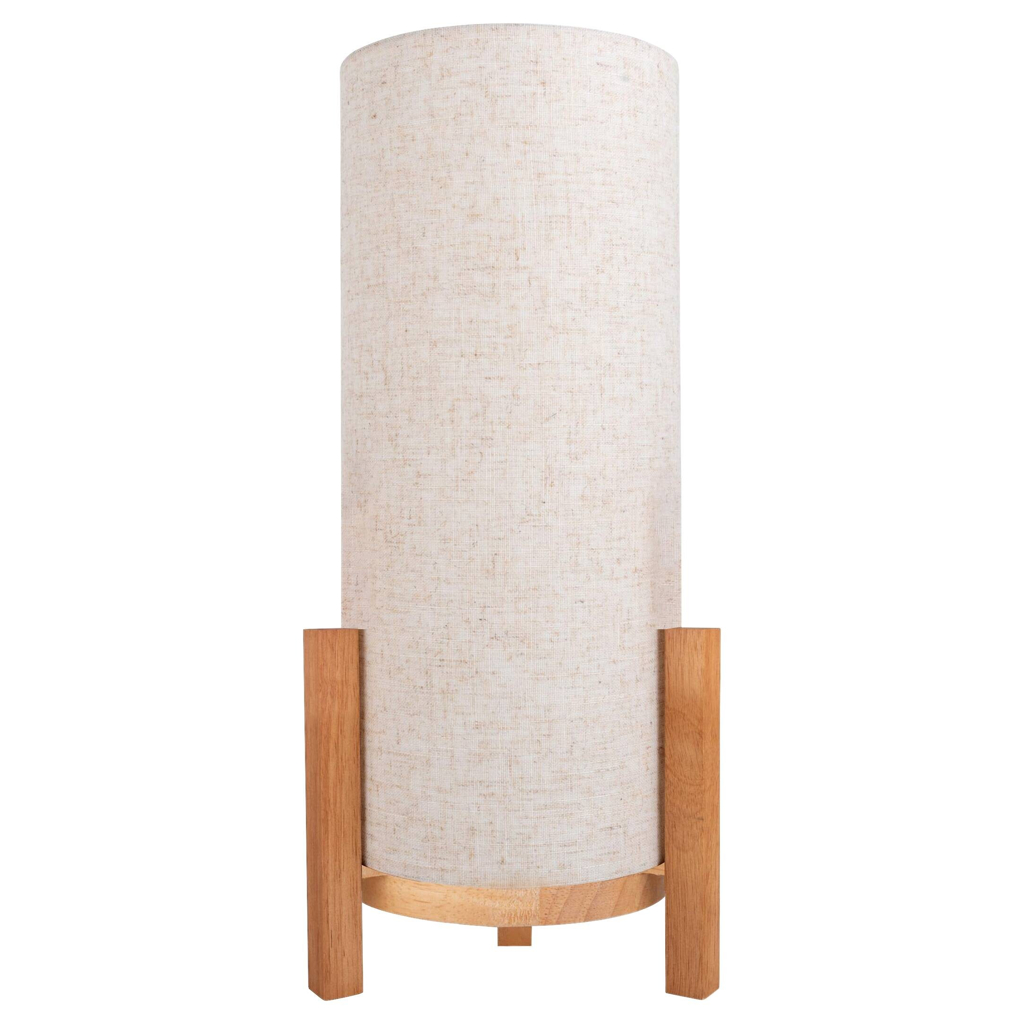 Näve Leuchten LED-Leuchten 5311427 natur Textil Holz B/H/T: ca. 22x48x22 cm null 1 Brennstellen