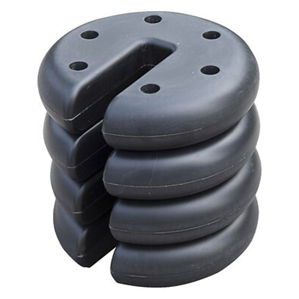 Outsunny Gewichte für Faltpavillon schwarz Beton H/D: ca. 4,5x20 cm