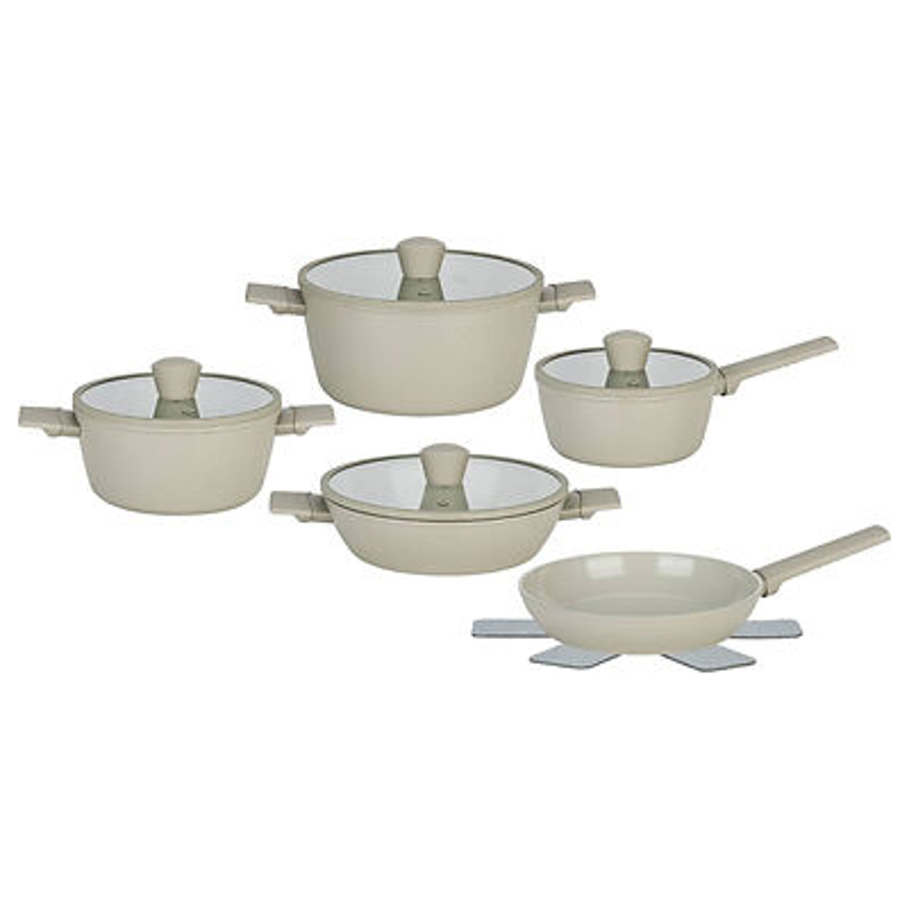 POCOline Topfset creme Aluminium 13 tlg.