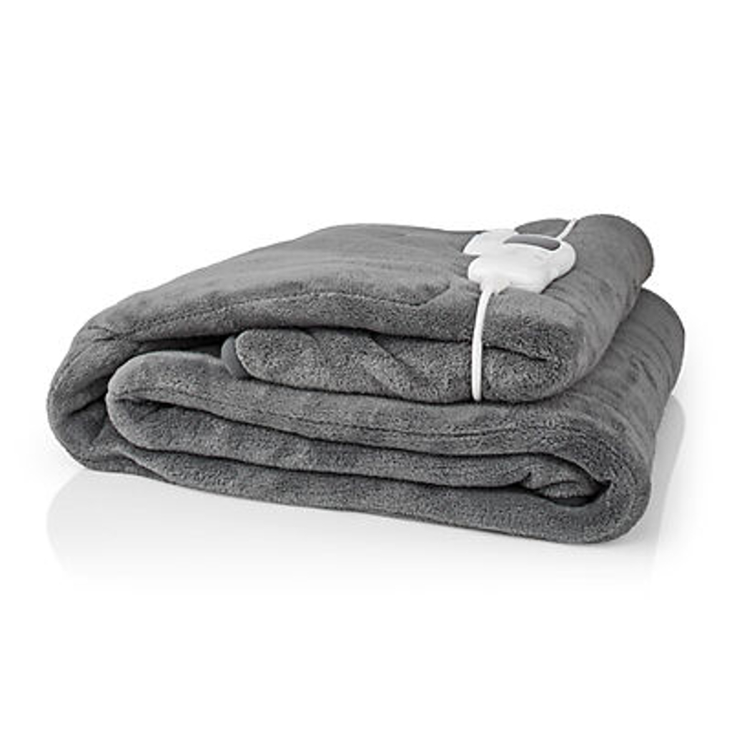 Nedis Elektrische Bettdecke grau B/H/L: ca. 201x2x180,5 cm ca. 120 W