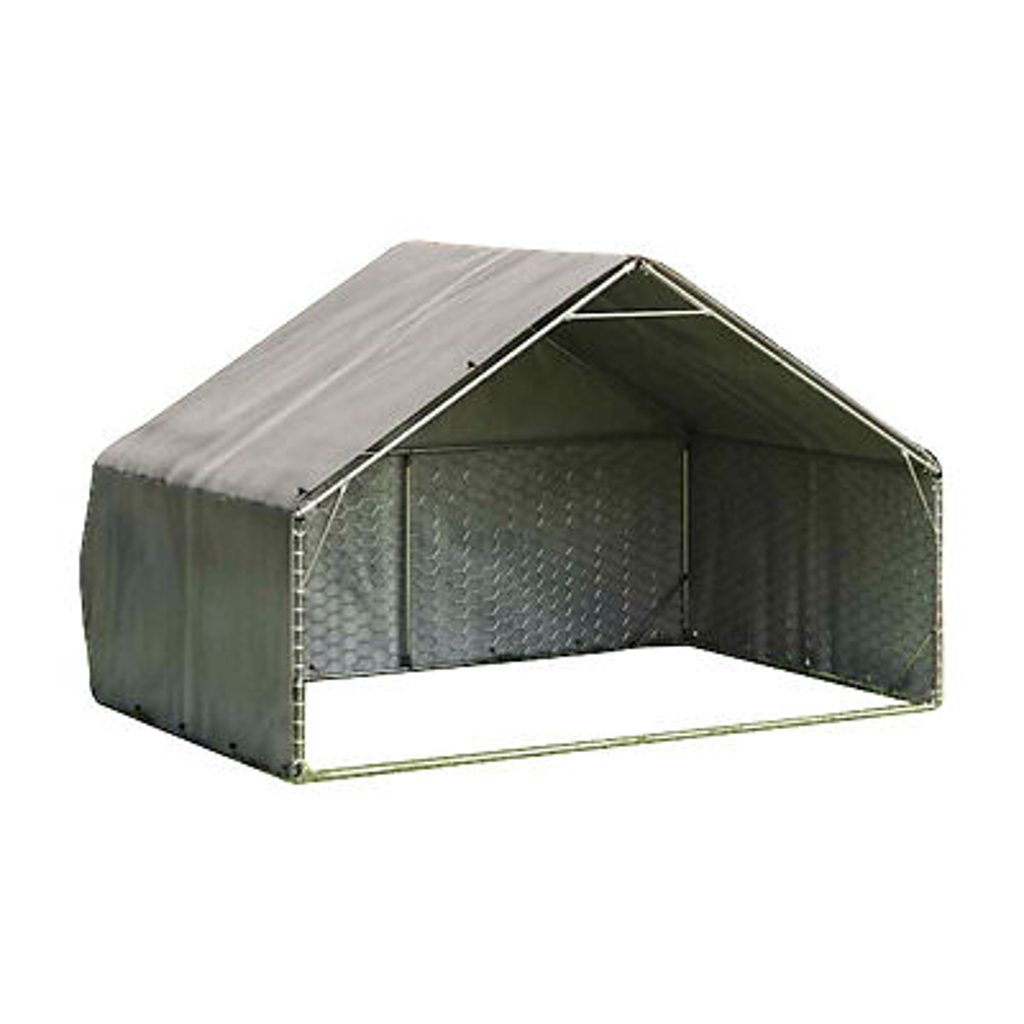 vidaXL Outdoor-Hundezwinger silber Stahl