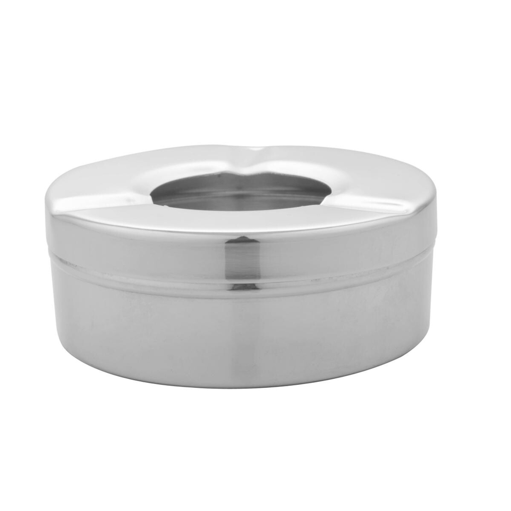 POCOline Aschenbecher silber Edelstahl
