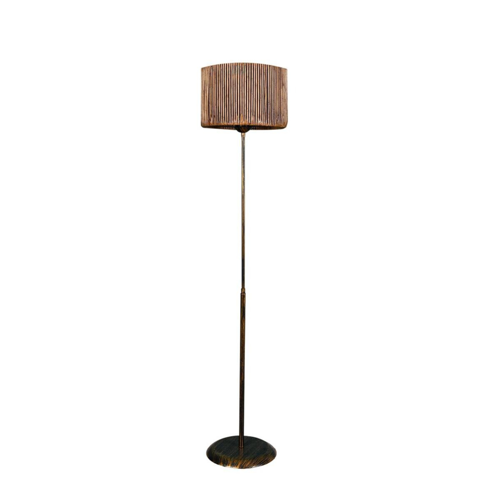 Opviq Stehlampe roségold schwarz Metall B/H/T/L/D: ca. 30x165x30x30x30 cm E27 1 Brennstellen