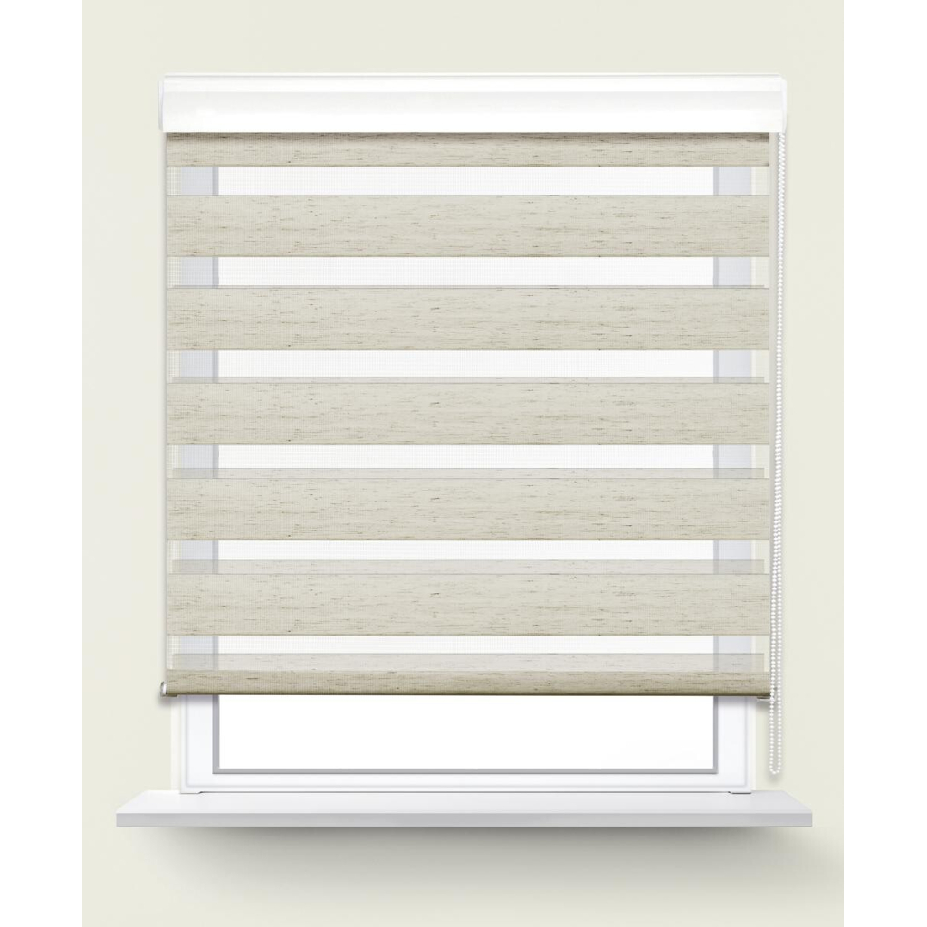 POCOline Doppelrollo mit Blende Easy-Fix natur B/L: ca. 80x220 cm