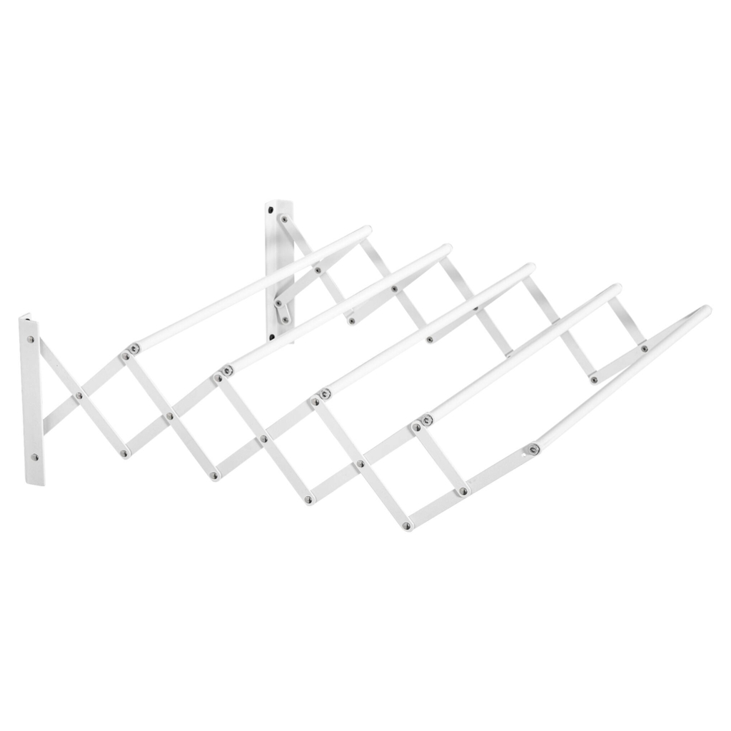 HOMCOM Wäscheständer weiß Eisen B/H/L: ca. 60x63,5x20 cm