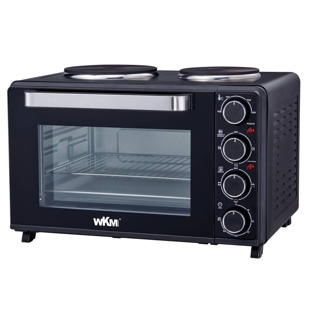 WKM Backofen TO-3200.30L schwarz Metall B/H/L: ca. 43,3x39x56,1 cm