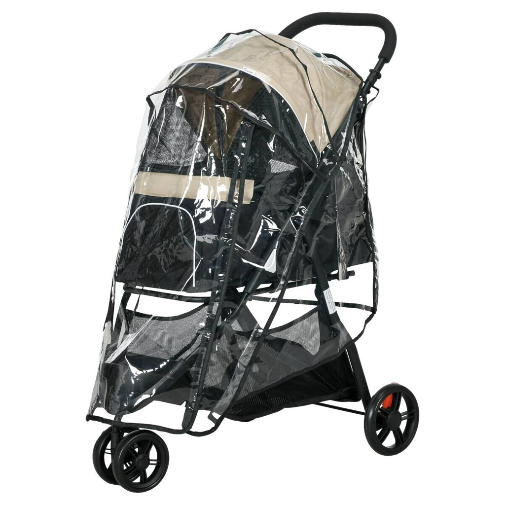 PawHut Hundebuggy khaki Polyester B/H/L: ca. 51,5x100x80,5 cm