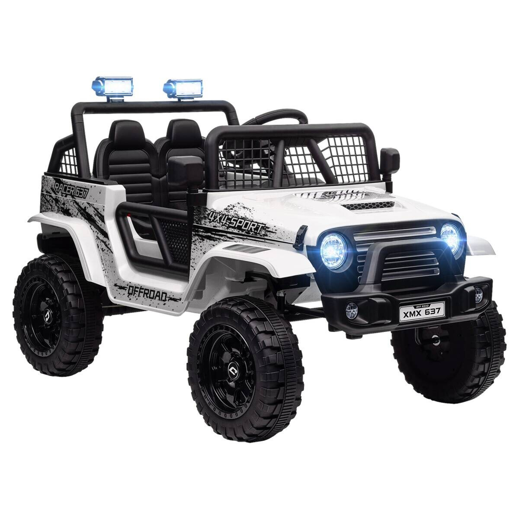 AIYAPLAY Kinder-Elektroauto weiß B/H/L: ca. 67x68,5x109 cm