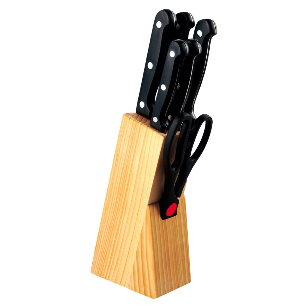 MICHELINO Messerset natur Kiefer 7 tlg.