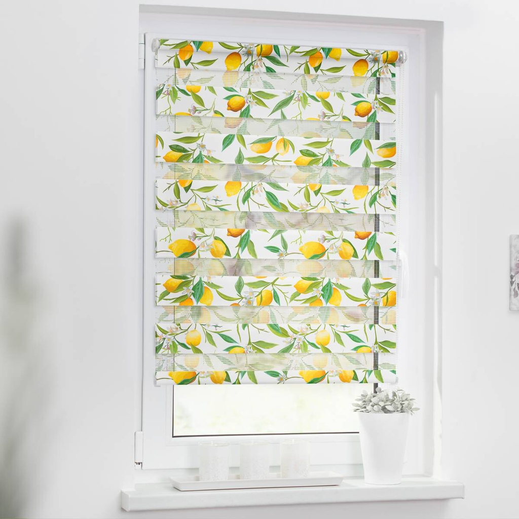 LICHTBLICK Doppelrollo Duo Limone gelb B/T: ca. 60x150 cm