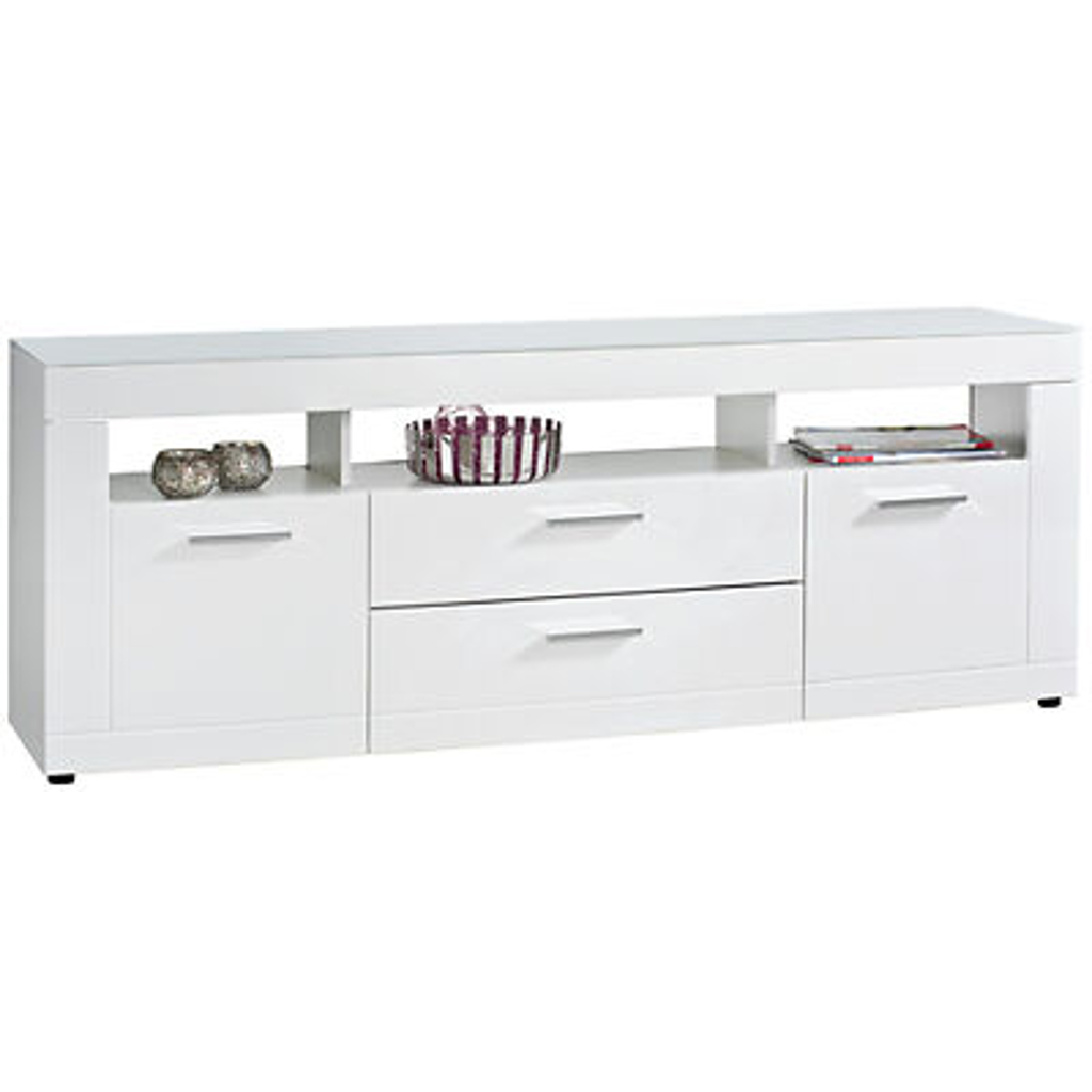 TV-Lowboard Atlanta weiß weiß Hochglanz B/H/T: ca. 168x64x40 cm