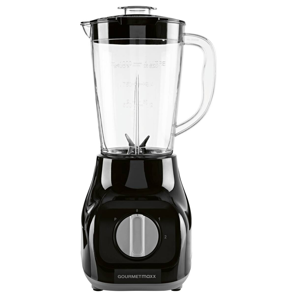 GOURMETmaxx Standmixer schwarz Edelstahl B/H/L: ca. 17,5x37,5x21 cm