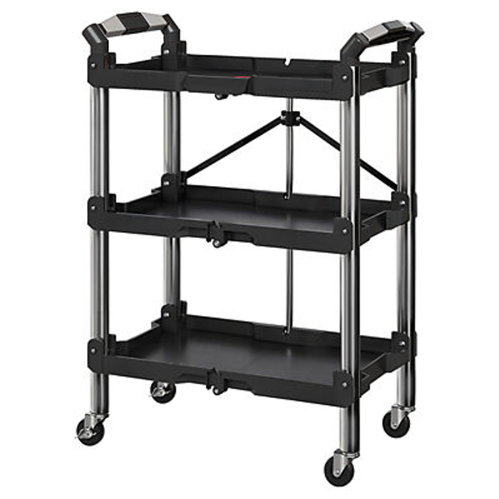 Werkstattwagen schwarz B/H/L: ca. 37x84x64 cm