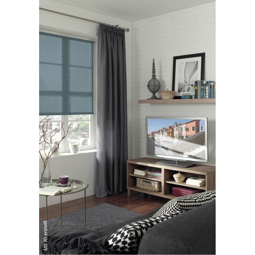 Boviva Rollo Struktur taubenblau B/L: ca. 75x150 cm