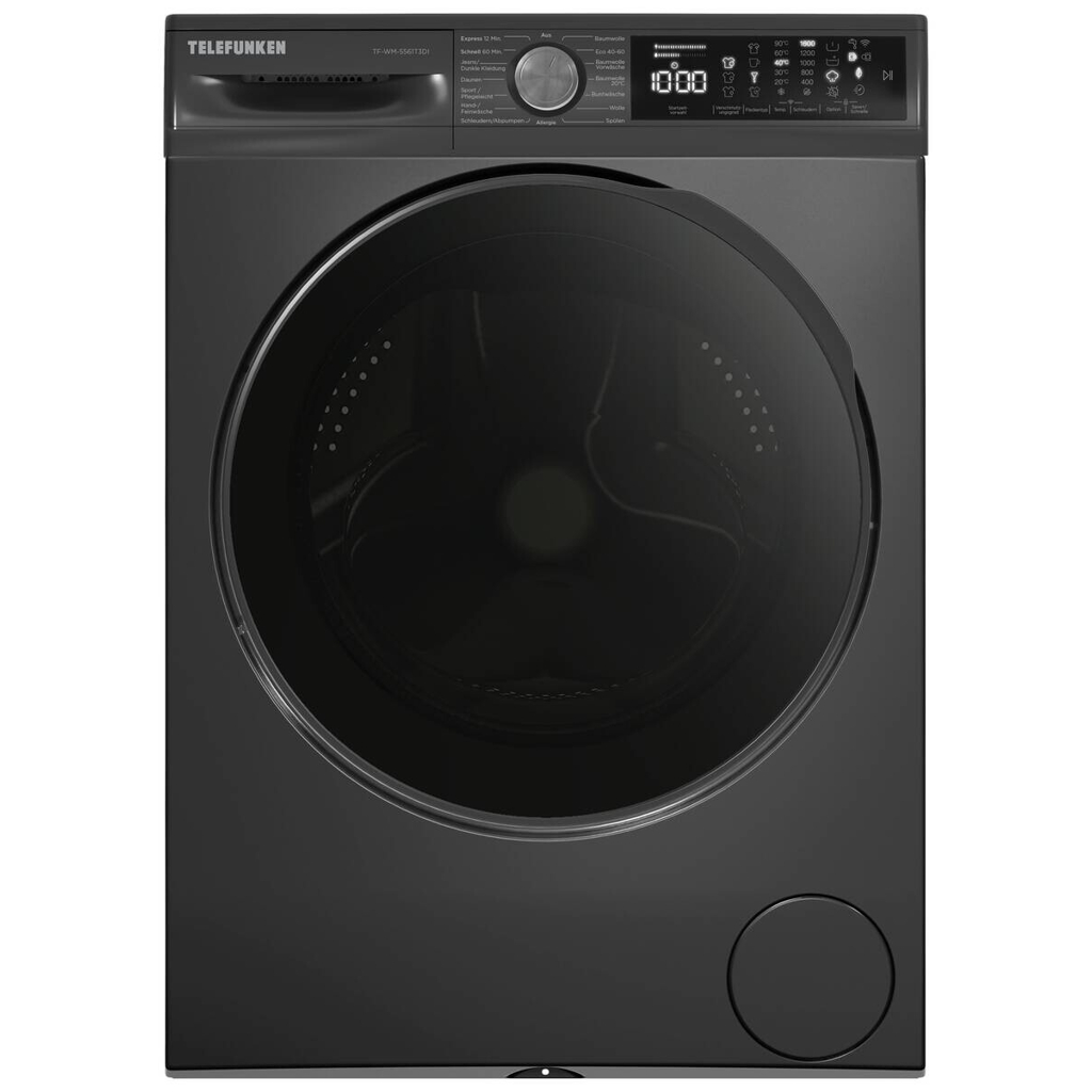 Telefunken Waschmaschine TF-WM-5561T3 dark Inox B/H/T: ca. 59,7x84,5x55,7 cm ca. 80 kg