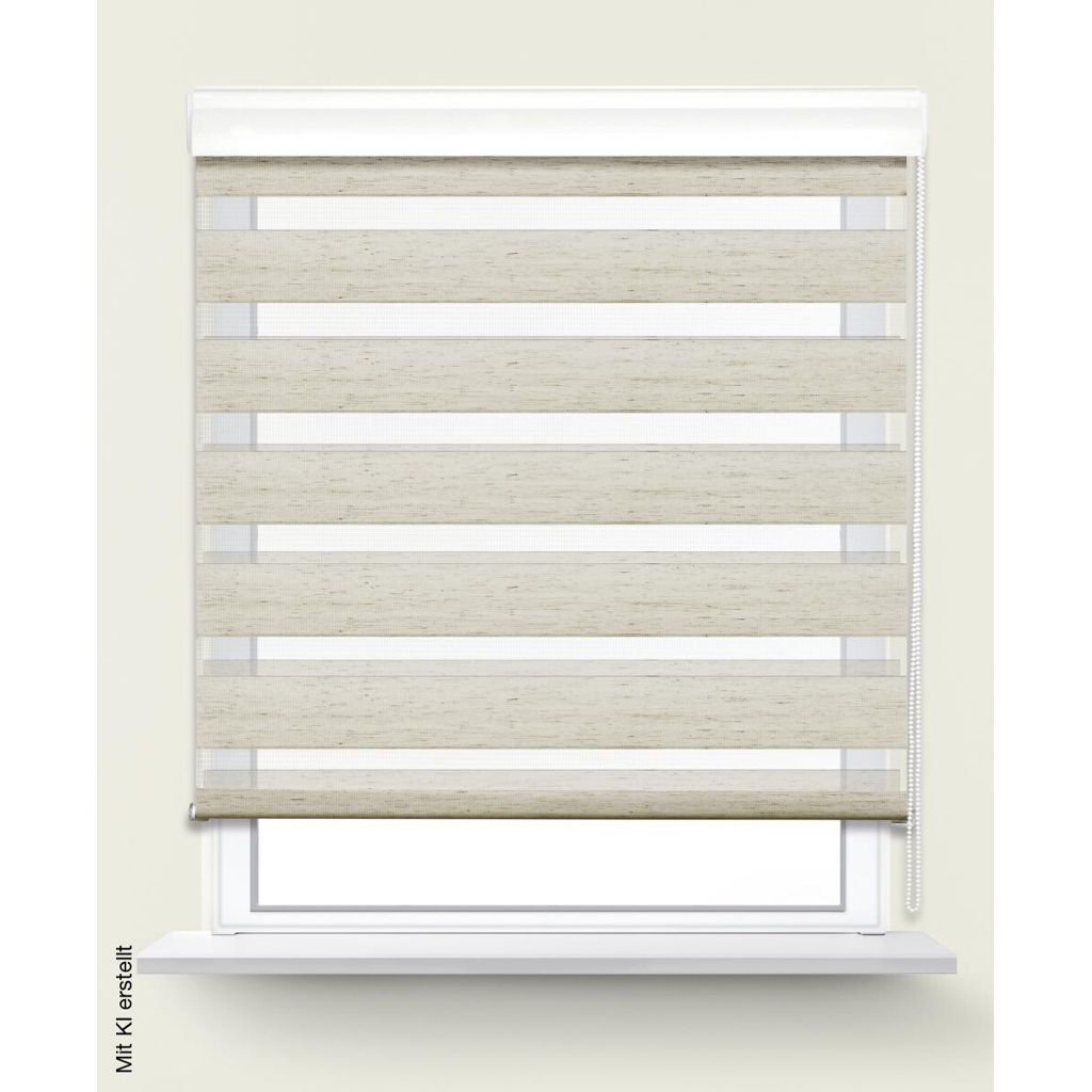 POCOline Doppelrollo mit Blende Easy-Fix natur B/L: ca. 60x160 cm