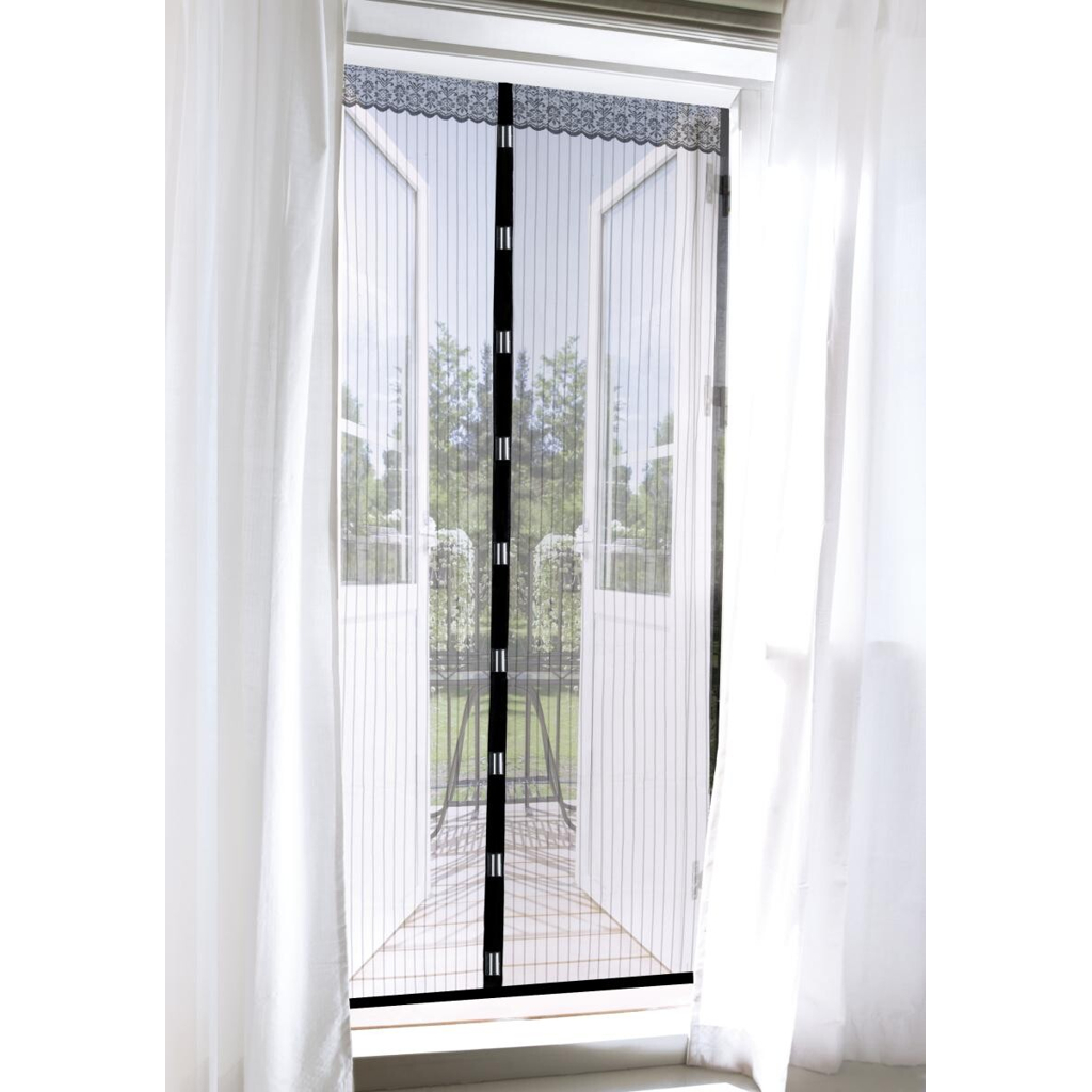 EASYmaxx Fliegengitter schwarz B/L: ca. 90x210 cm
