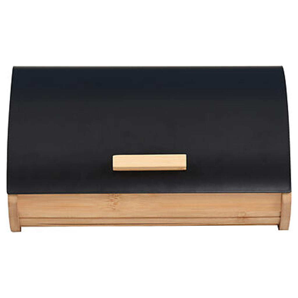 POCOline Brotkasten schwarz Bambus B/H/L: ca. 25x17x35 cm