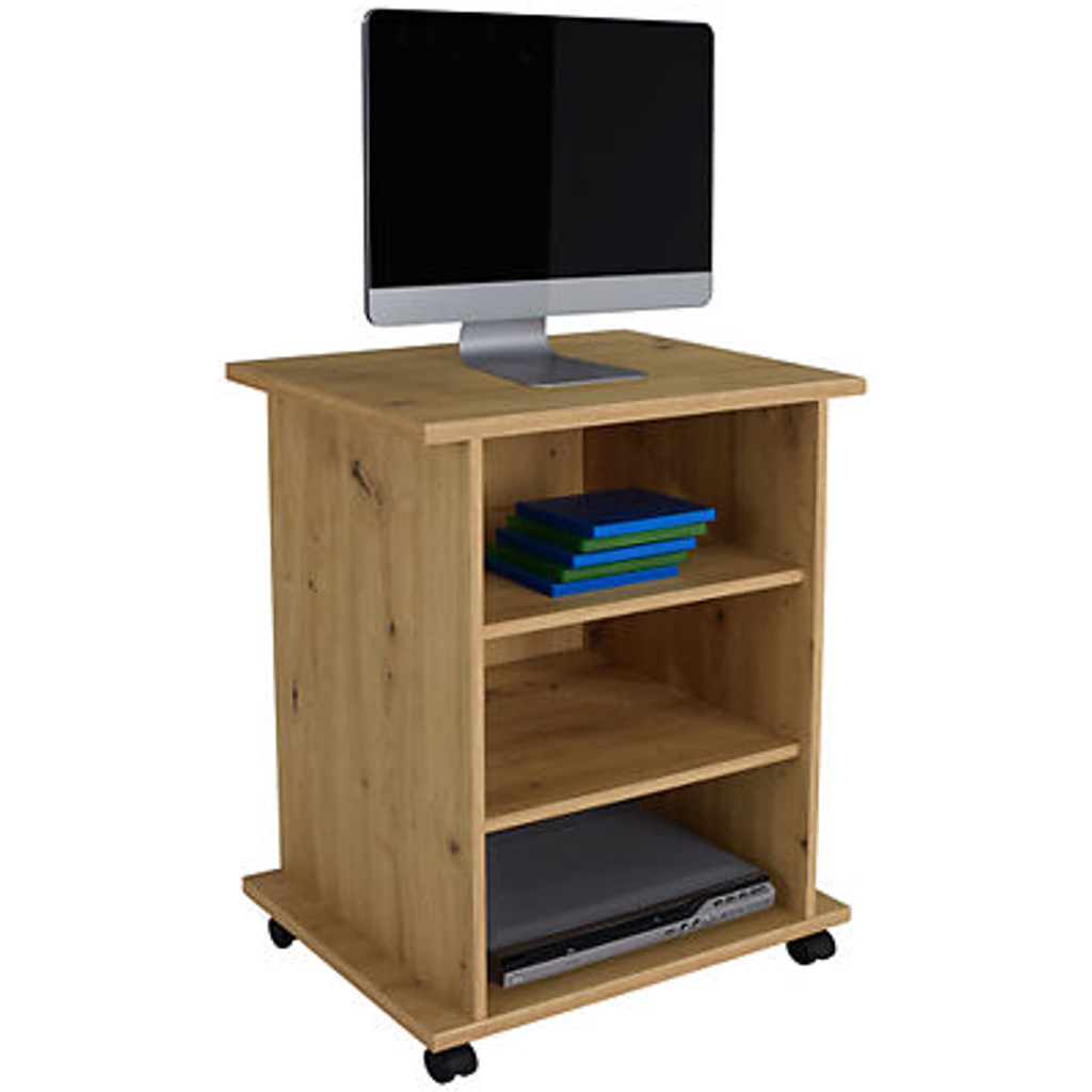 TV-Rollwagen Jürgen Eiche Artisan Nachbildung B/H/T: ca. 65x76x40 cm