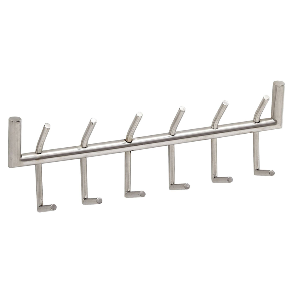 Garderobe Stahl poliert B/H/T: ca. 60x19x10 cm