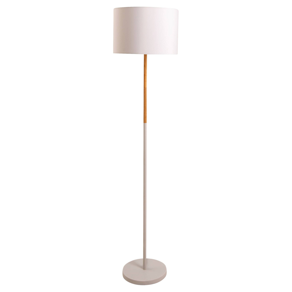 Näve Leuchten Stehlampe 2088023 weiß Textil Kunststoff Metall B/H/T: ca. 36x150x36 cm 1 Brennstellen