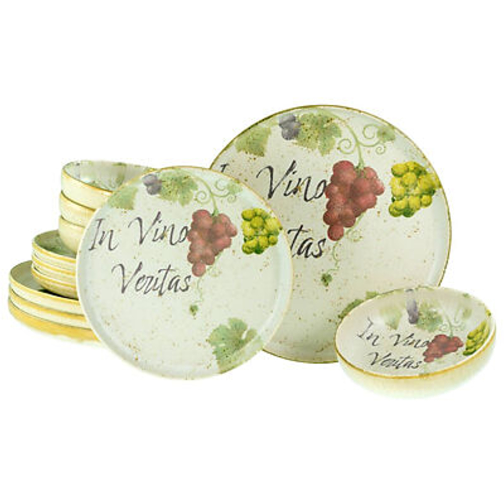 CreaTable Tafelservice Uno bunt Steinzeug 12 tlg.