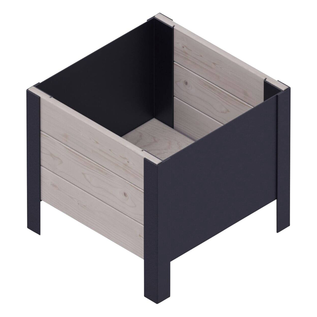 UPYARD Hochbeet MODERN grau Holz B/H/L: ca. 36x32x36 cm