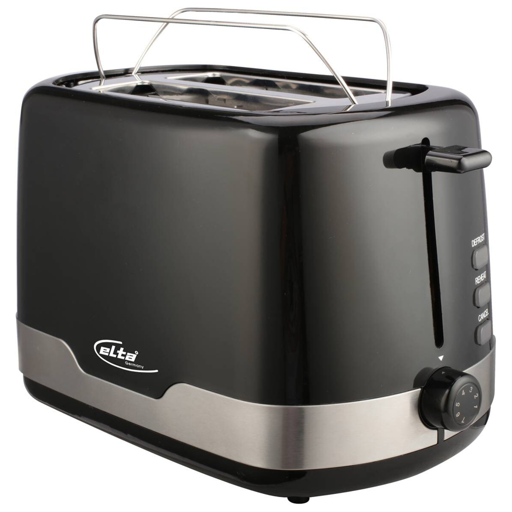 Elta Toaster ETO-850.15 schwarz silber Kunststoff Metall