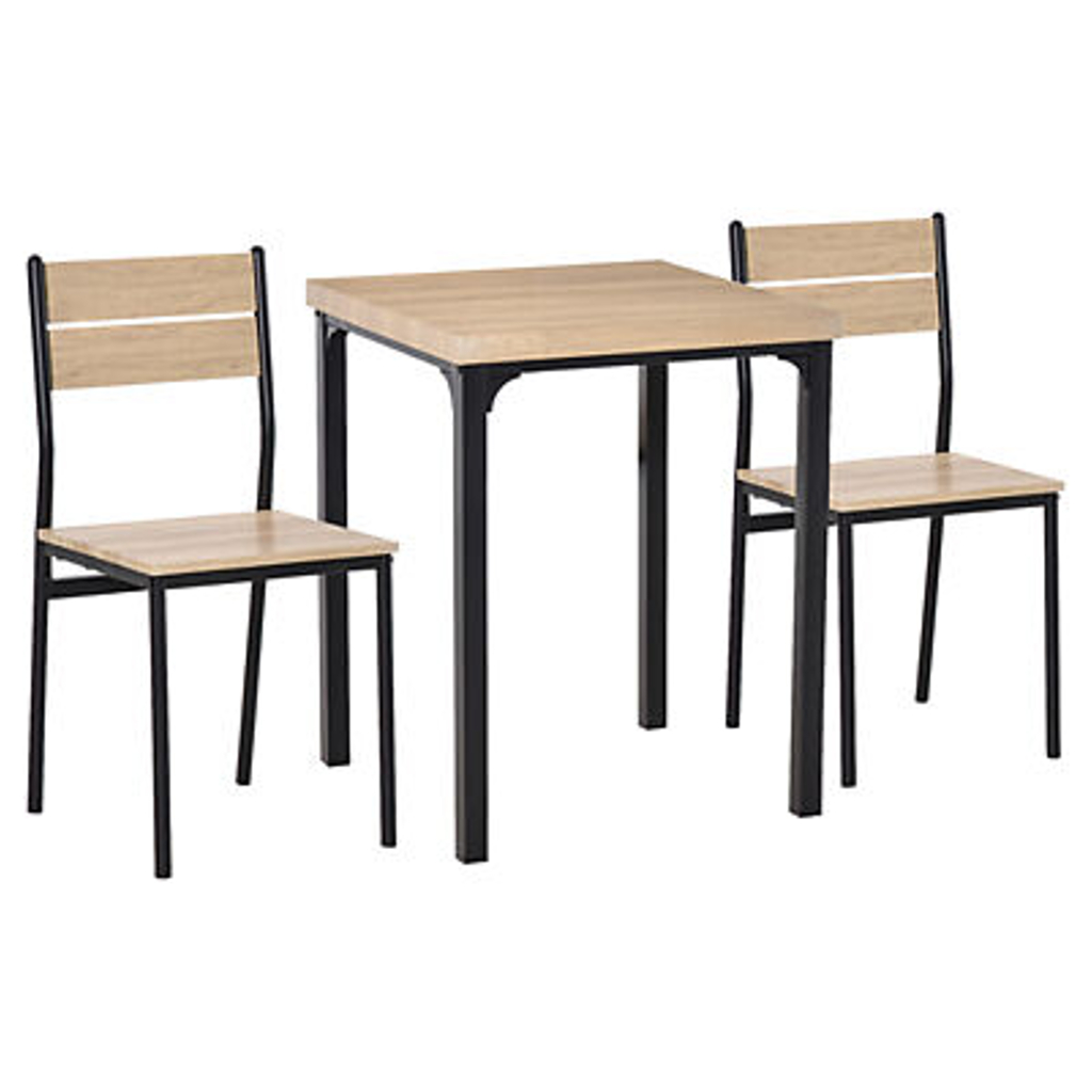 Essgruppe 835-090 natur schwarz B/H/T: ca. 70x76x70 cm