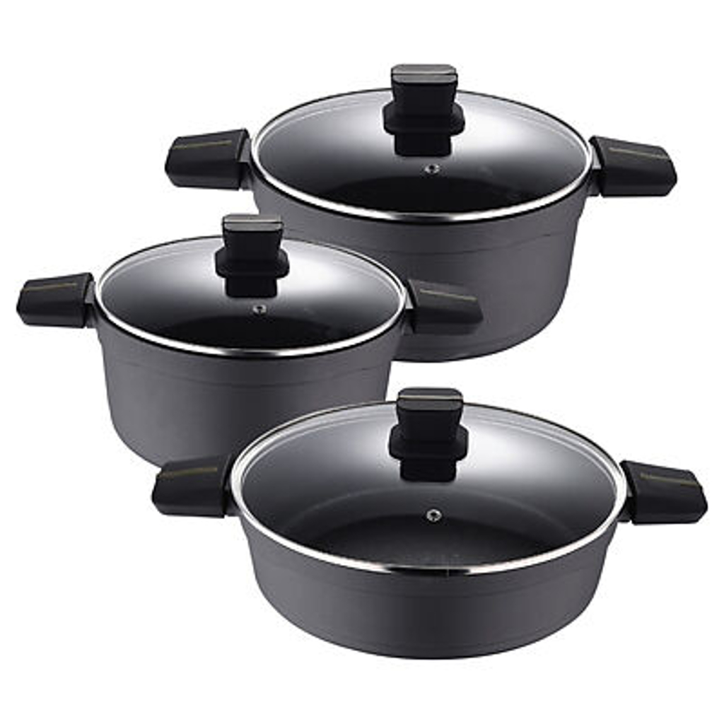 SAN IGNACIO Topfset BISTRO silber Aluminium 3 tlg.