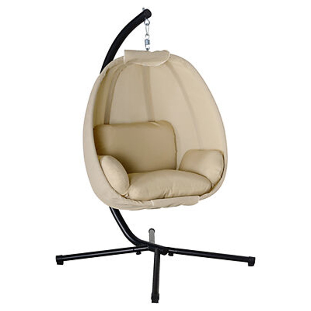 Outsunny Hängesessel khaki Polyester B/H/L: ca. 95x170x125 cm