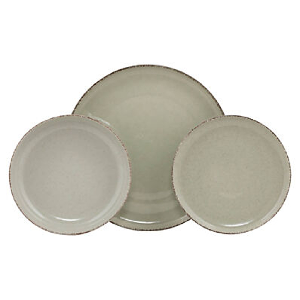 HermiaConcept Tafelservice Duncan grün Porzellan 18 tlg.