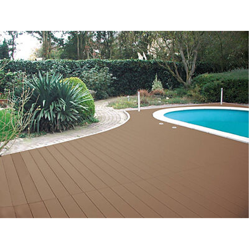 Kovalex WPC-Terrassendielen Komplettset braun B/L: ca. 210x300 cm