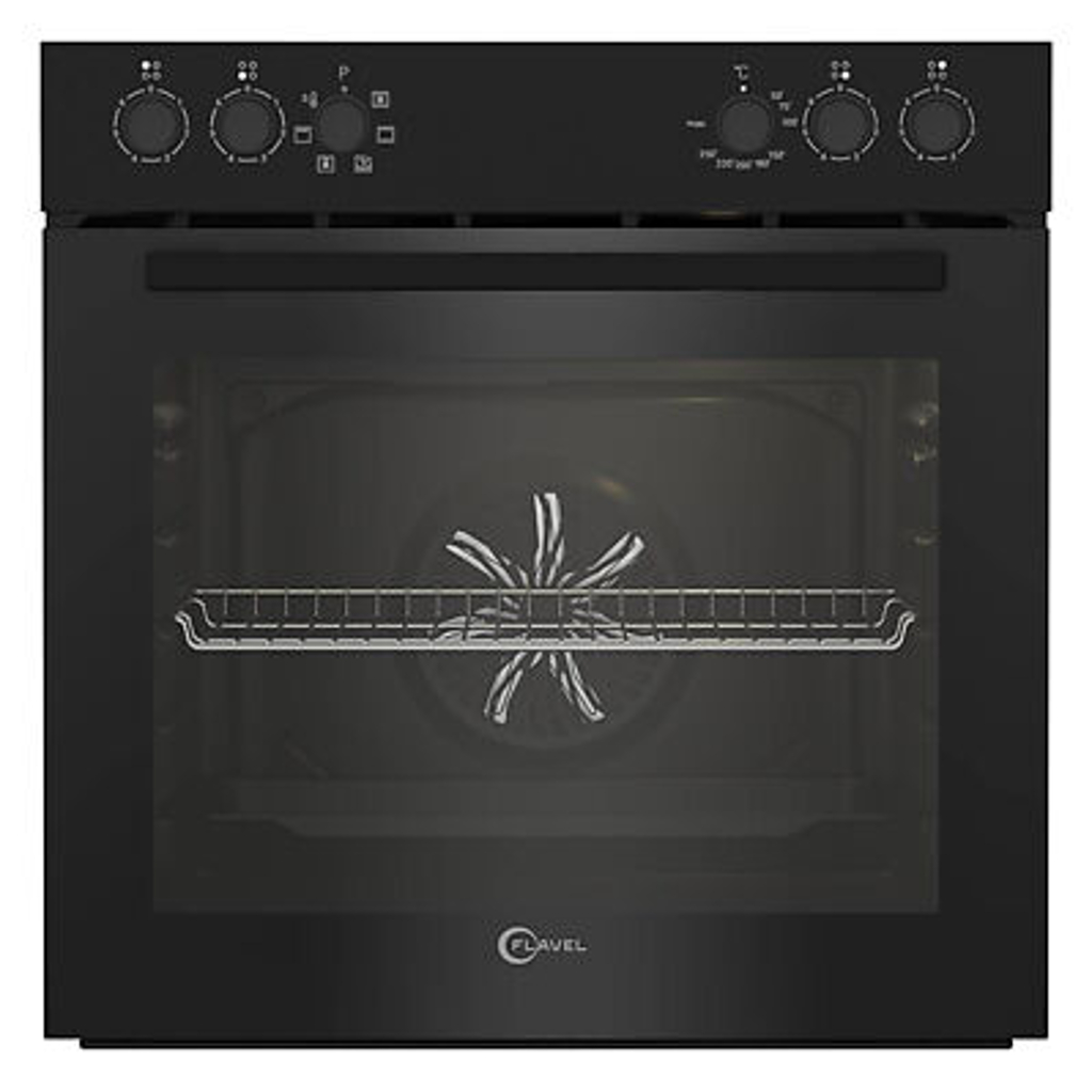 FLAVEL Einbauherdset FLS22061B schwarz B/H/T: ca. 59,4x59,5x56,7 cm