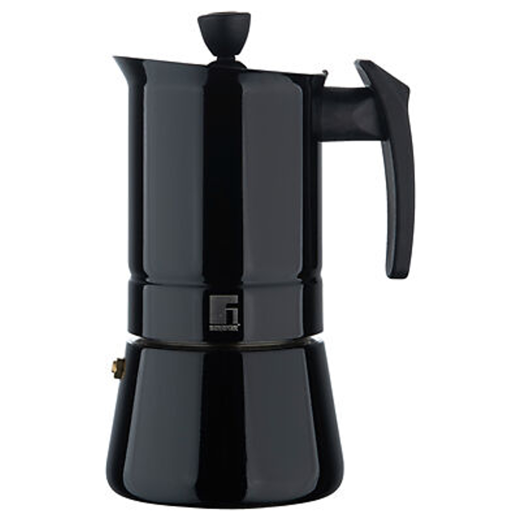 BERGNER Kaffeemaschine schwarz Edelstahl B/H/L: ca. 10,4x20,3x13,1 cm