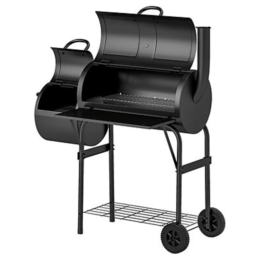 Outsunny Holzkohlegrill Stahl B/H/L: ca. 60x120x109 cm