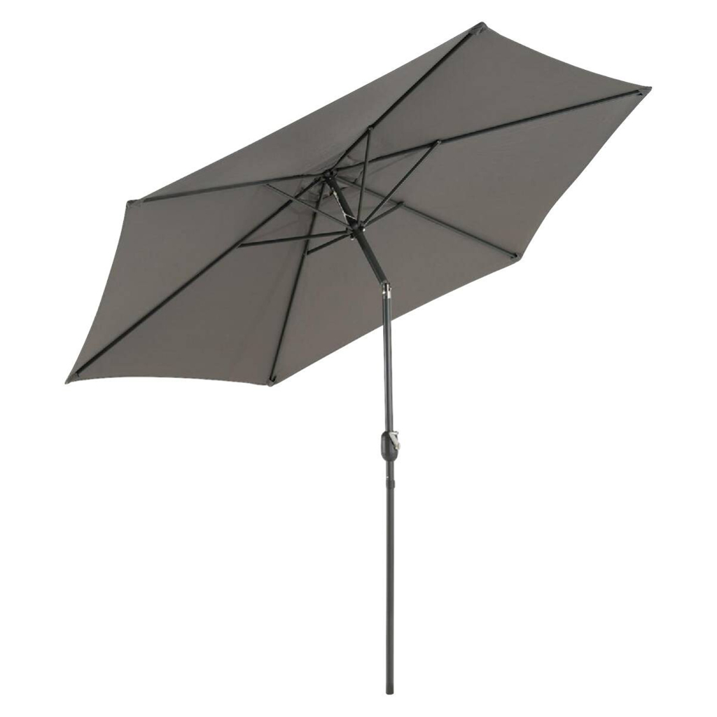 VCM Sonnenschirm anthrazit Polyester-Mischgewebe H/D: ca. 230x290 cm
