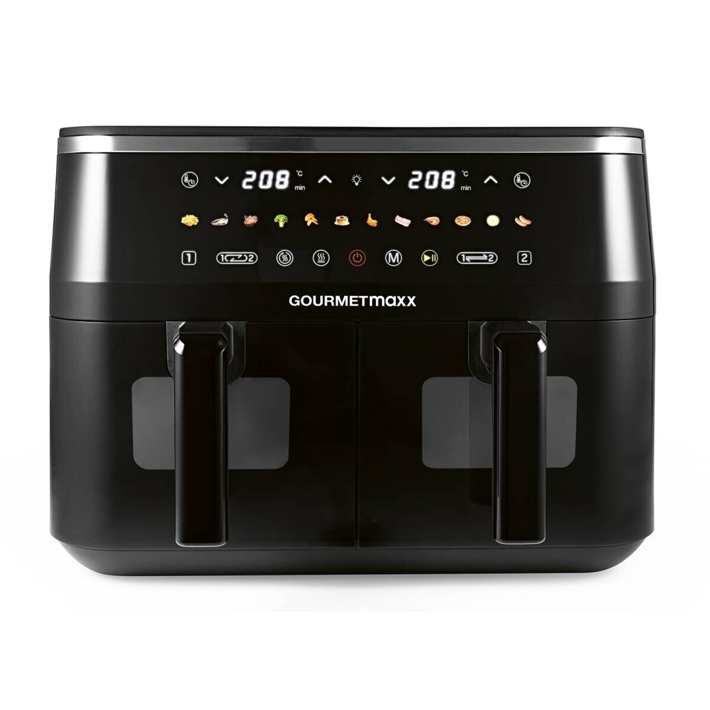 GOURMETmaxx Heißluftfritteuse schwarz Metall B/H/L: ca. 36,2x29,2x40 cm ca. 4,5 l