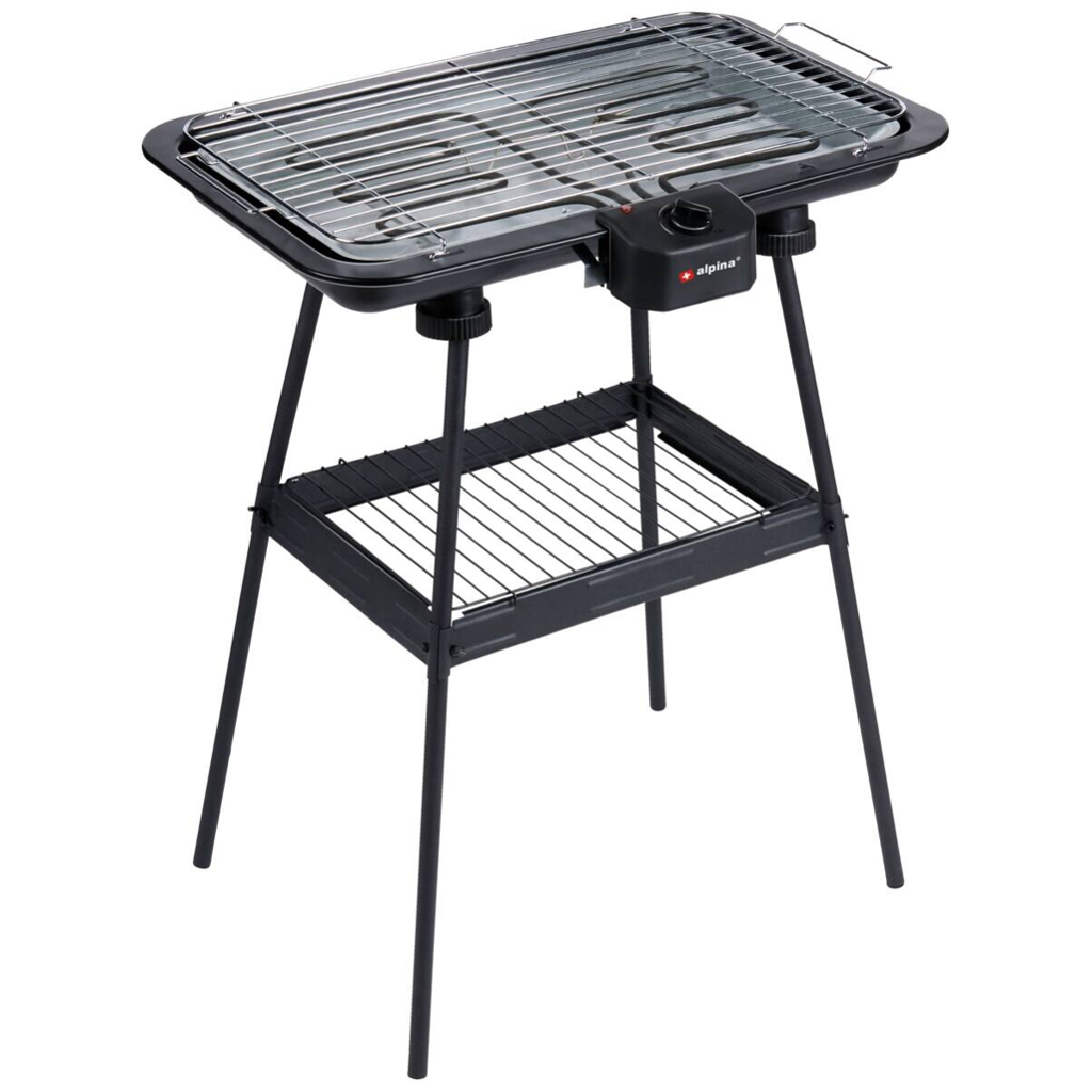 alpina Elektrogrill 871125258638 schwarz Kunststoff Metall B/H/L: ca. 42,1x71,8x58,5 cm