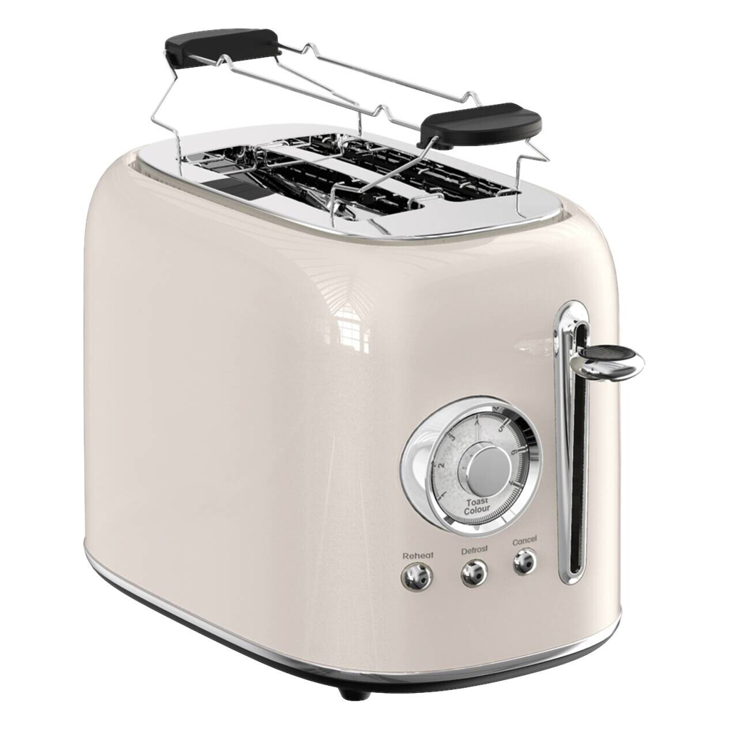 Emerio Toaster TO-133281.4 creme Edelstahl B/H/L: ca. 16,8x18,9x29,7 cm
