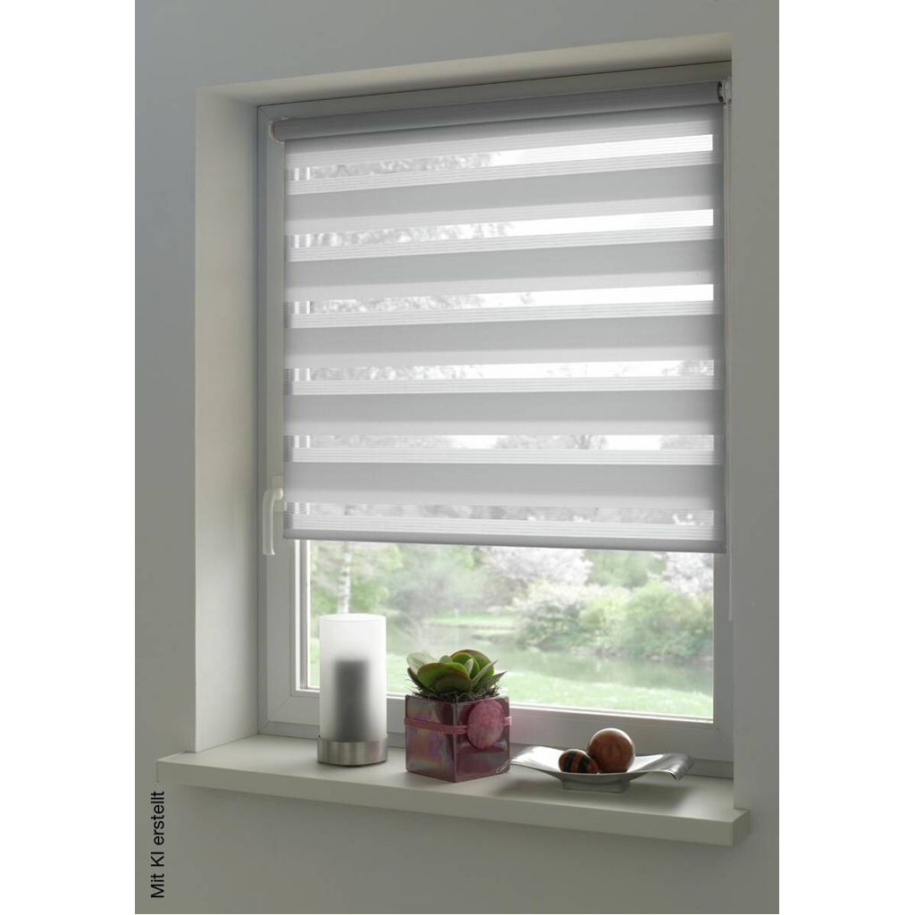 Doppelrollo Easyfix hellgrau B/L: ca. 90x150 cm