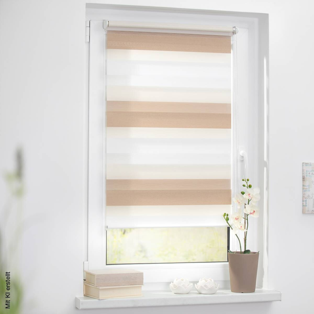 LICHTBLICK Doppelrollo Duo creme B/L: ca. 70x150 cm