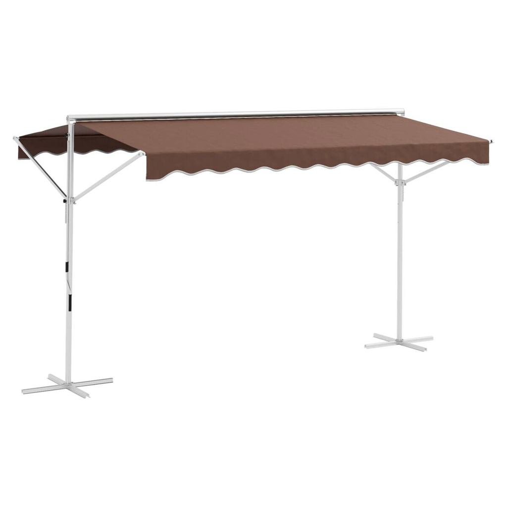 Outsunny Markise braun B/H/L: ca. 298x395x255 cm