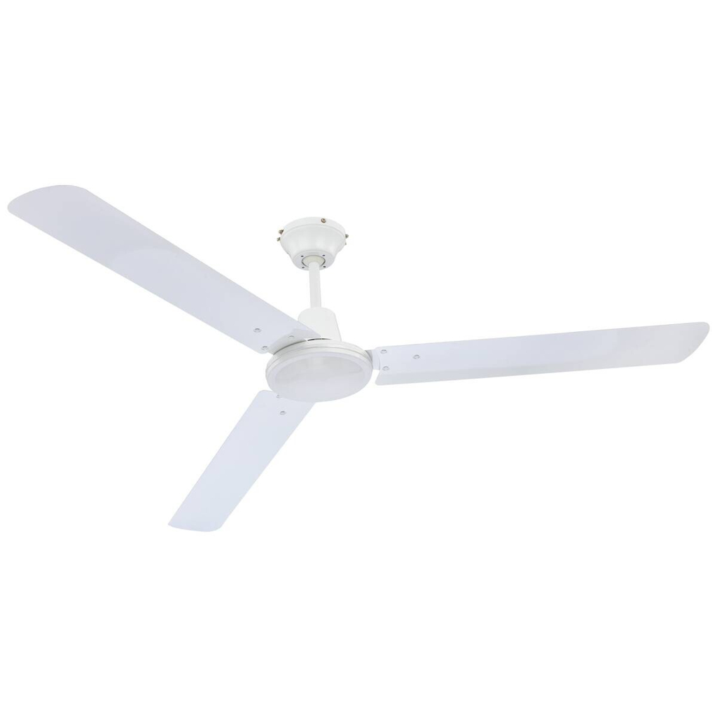 GLOBO Ventilator weiß Metall H/D: ca. 58x142 cm