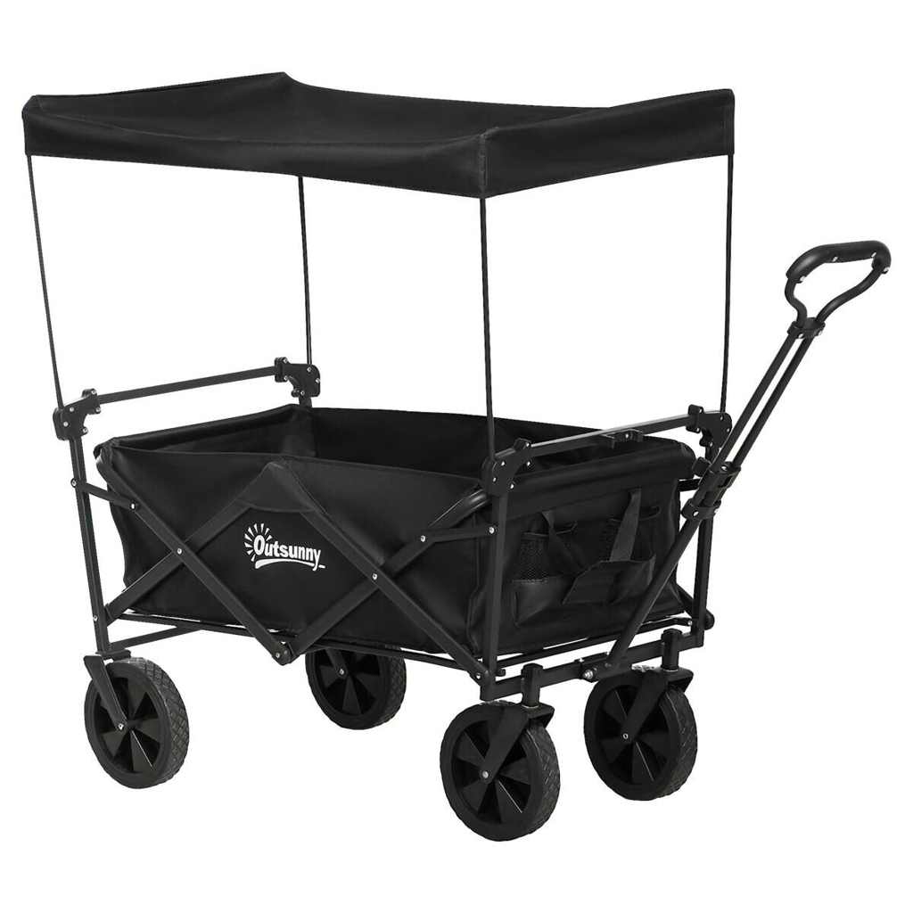 Outsunny Bollerwagen schwarz B/H/L: ca. 52x97x105 cm
