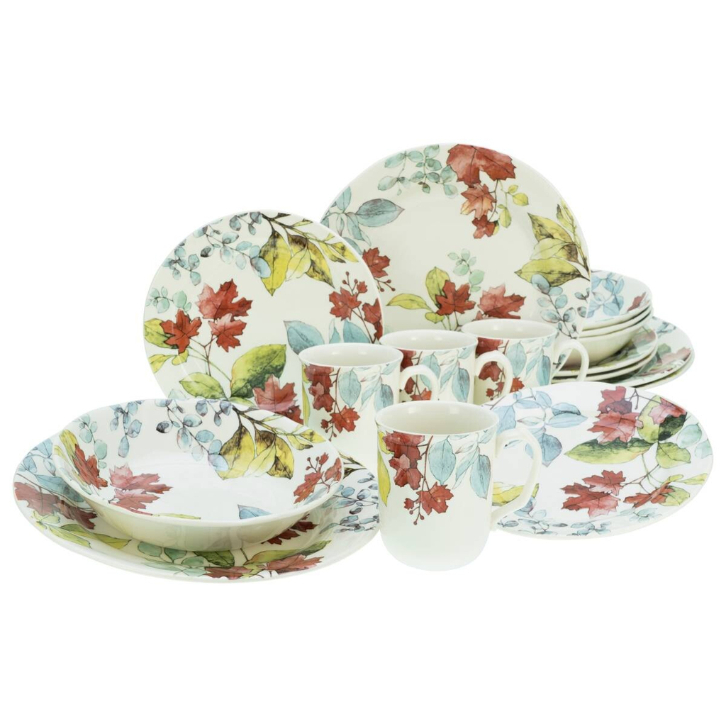 CreaTable Kombiservice MAPLE multicolor Steingut 16 tlg.