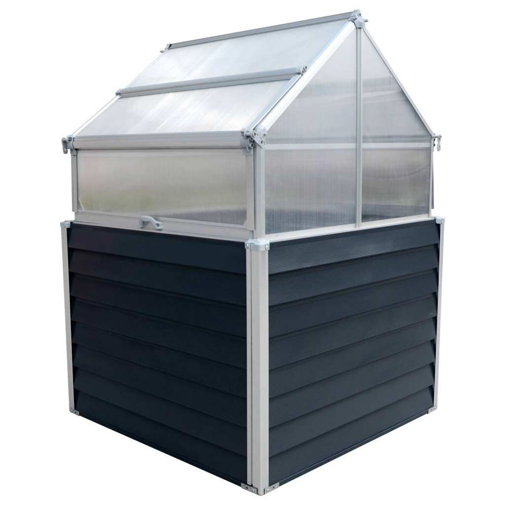 Westmann Hochbeet Store & Grow anthrazit Metall B/H/L: ca. 120x169x120 cm