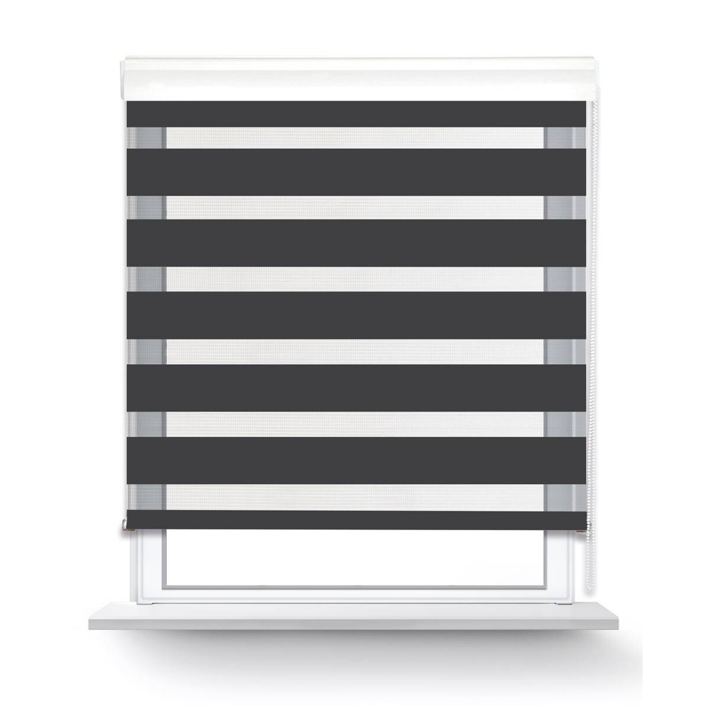 POCOline Doppelrollo mit Blende Easy-Fix anthrazit B/L: ca. 80x220 cm