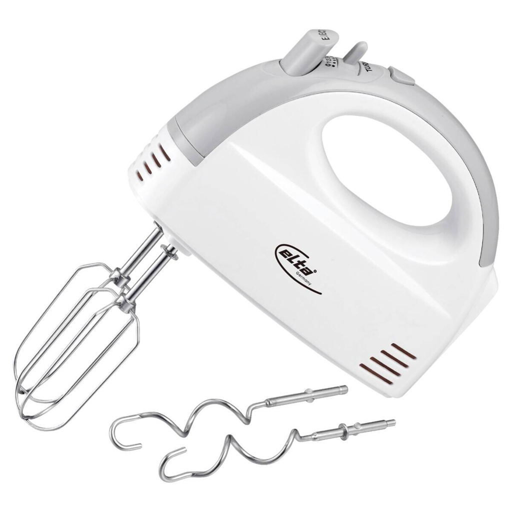 Elta Handmixer weiß Edelstahl Kunststoff B/H/L: ca. 19,8x14,5x7,7 cm